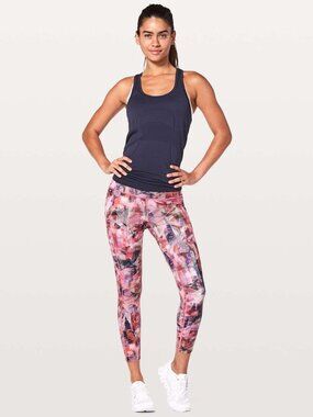 Lululemon Fast & Free High Rise Running Tight 25"  - size 6